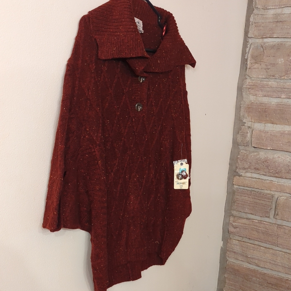 St John's Bay L Women's Burgundy Sweater - Picture 4 of 13